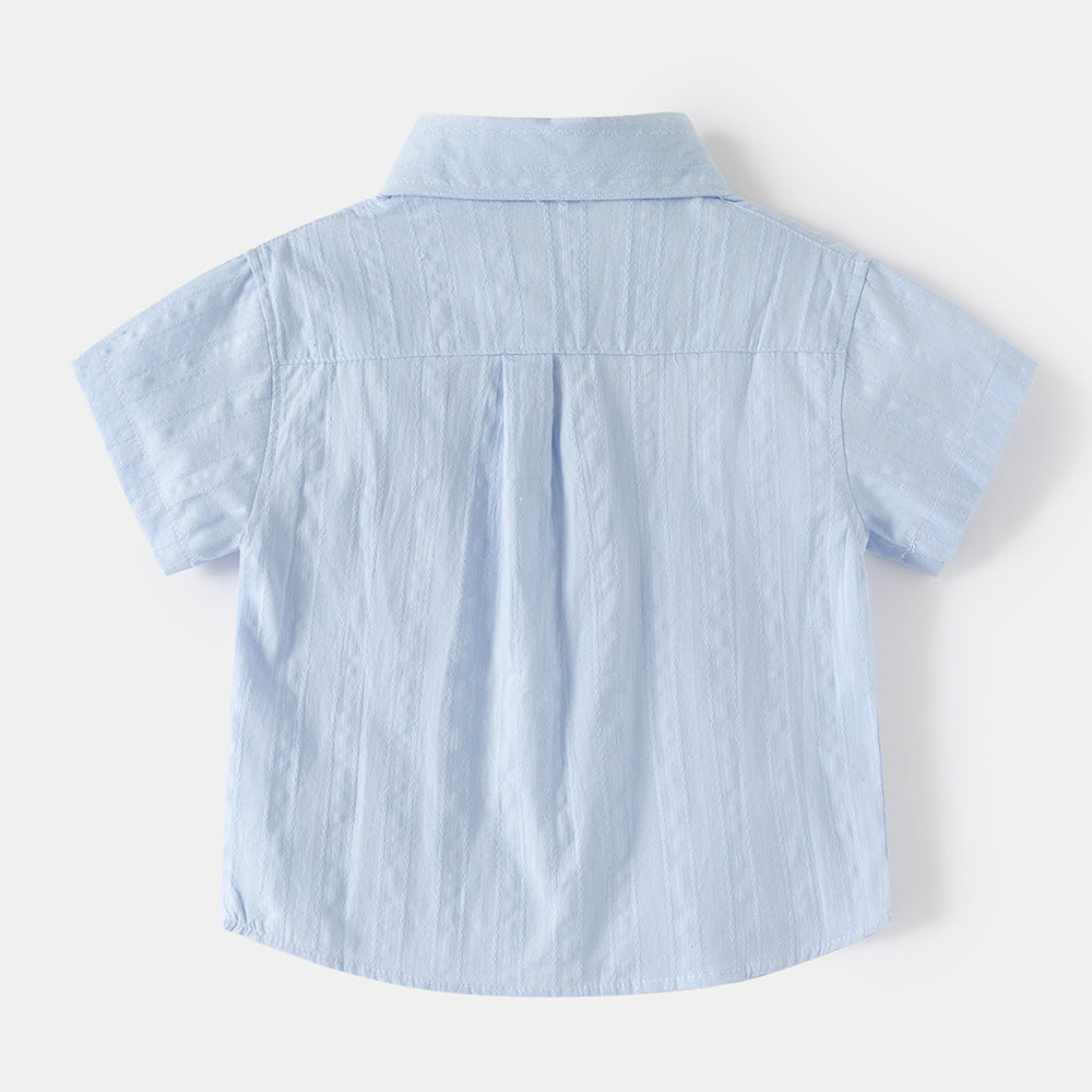 Chemise décontractée à manches courtes pour garçons