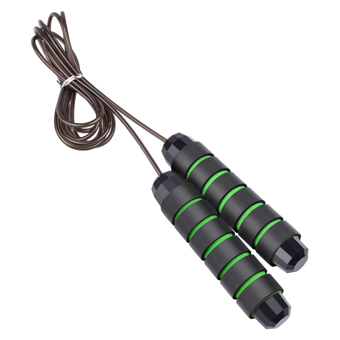 Corde à sauter anti-nœuds  avec câble à roulements à billes en acier, idéale pour la salle de sport, le fitness, les exercices à domicile et la silhouette.