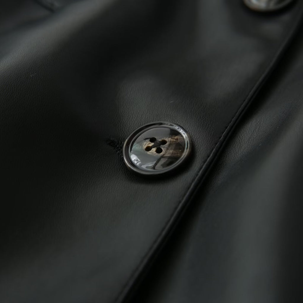 Veste à col et manches longues, boutonnage simple