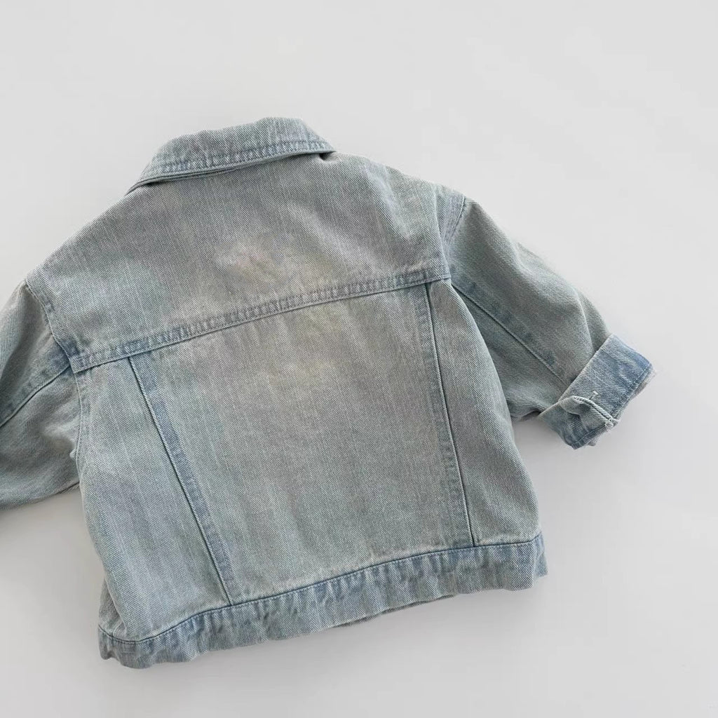 Veste en jean délavé