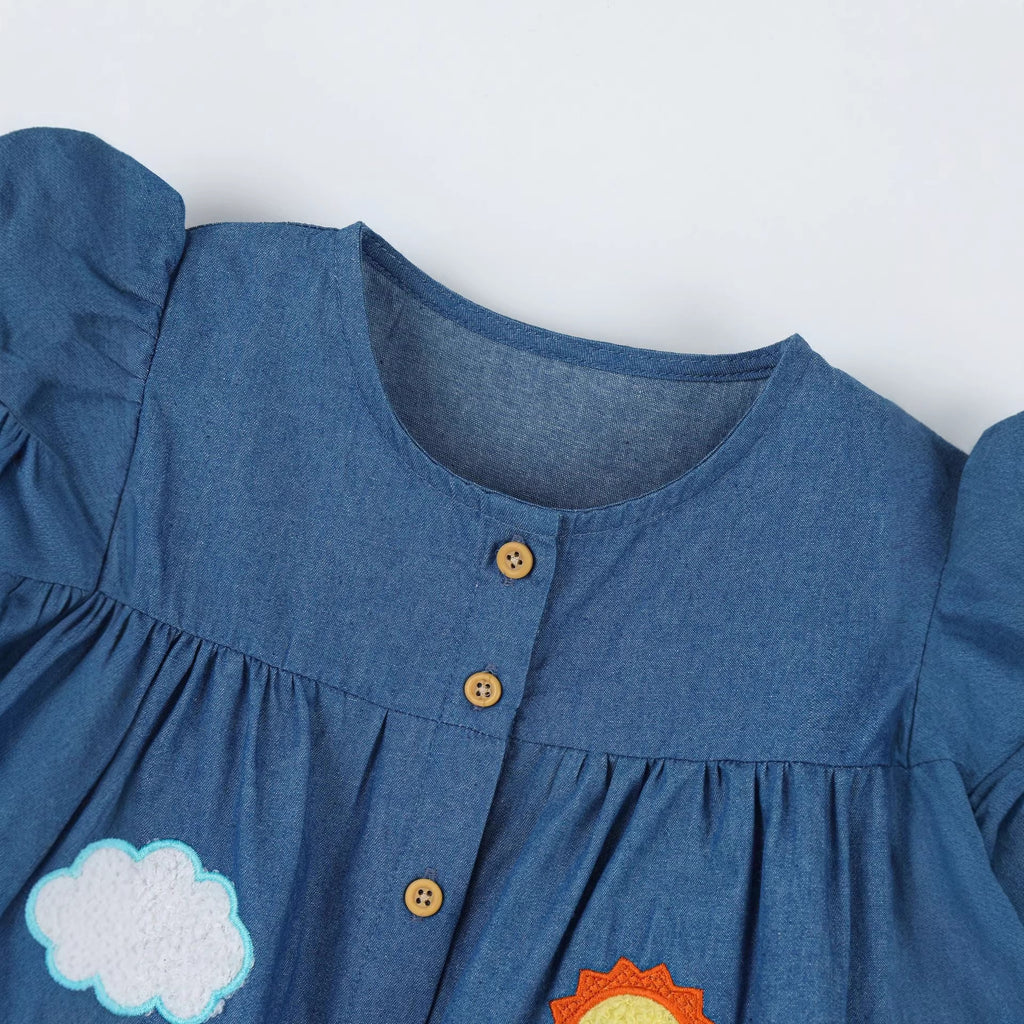 Robe pour enfants avec application de dessin