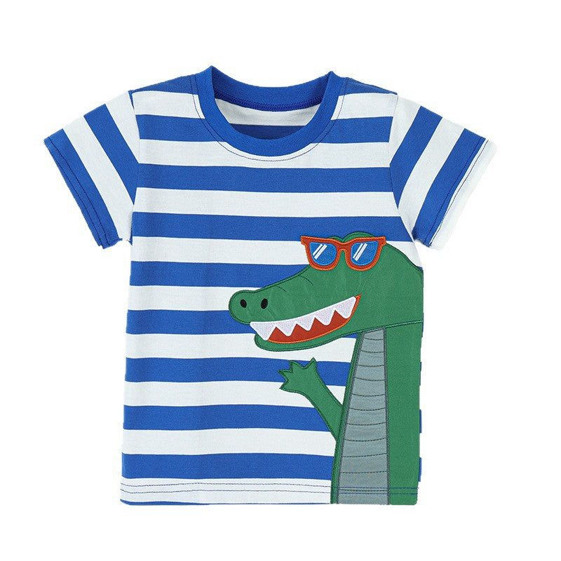 T-shirt à manches courtes et col rond pour enfant