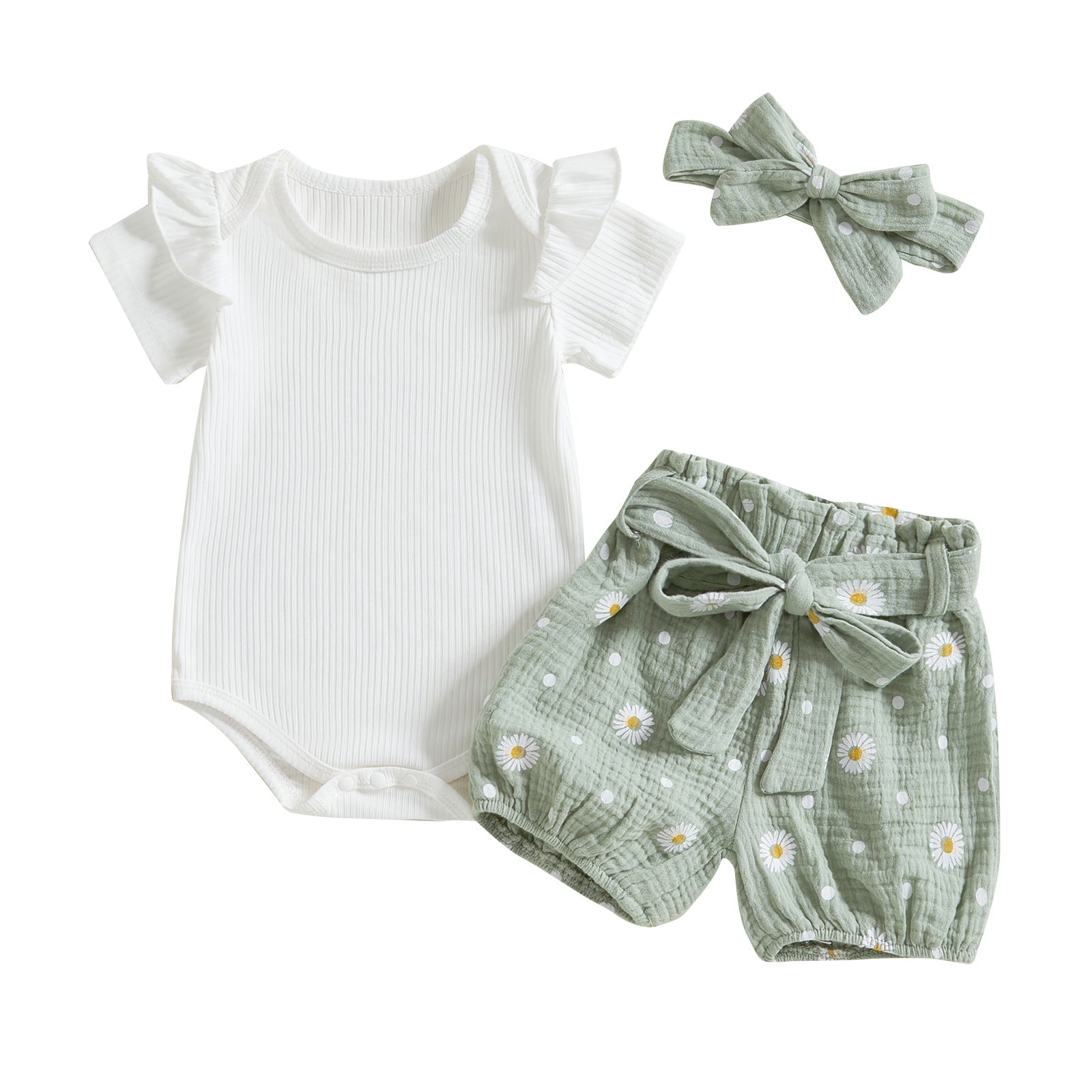 Ensemble Body + short à imprimé floral