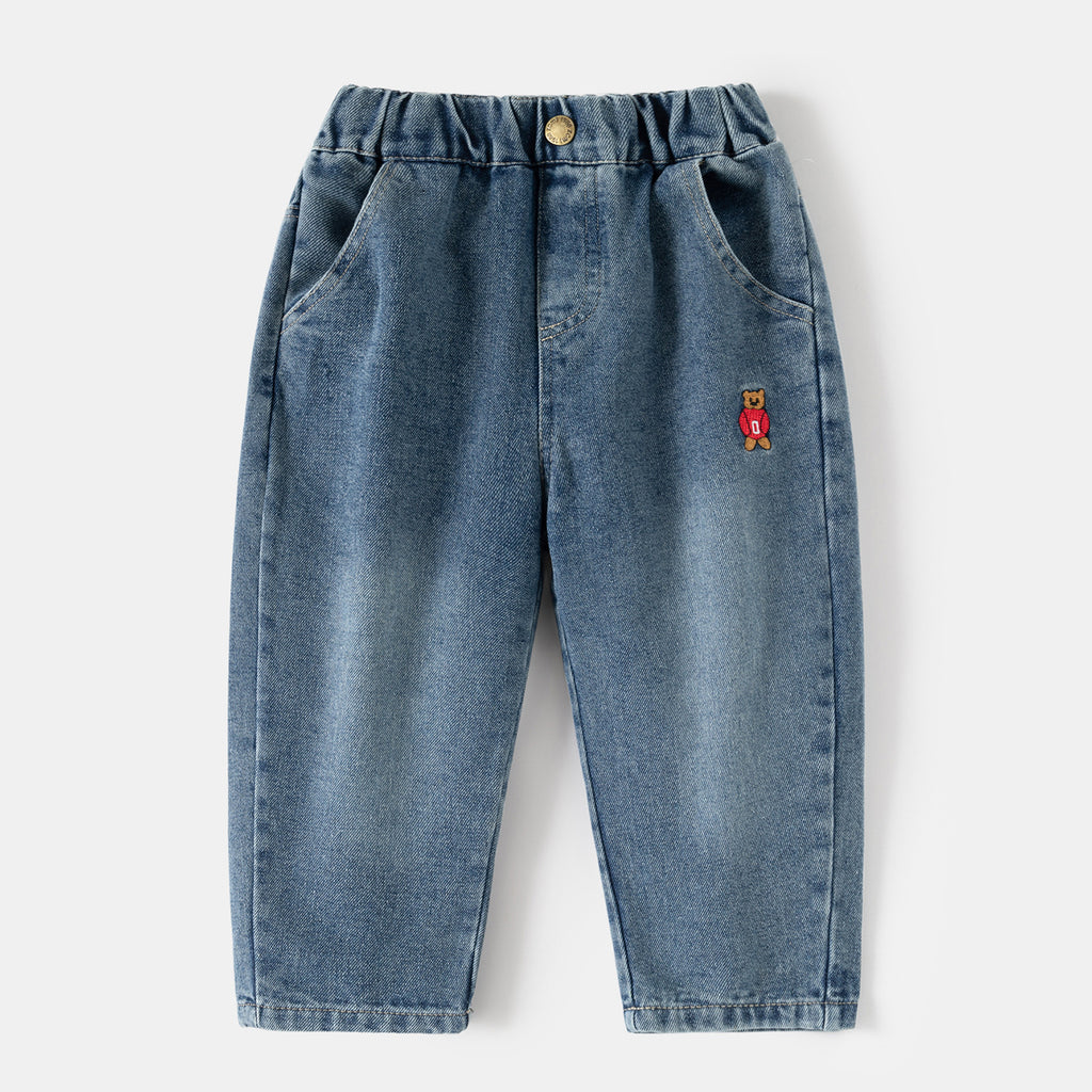 Jeans imprimés à motifs de dessins animés pour garçons