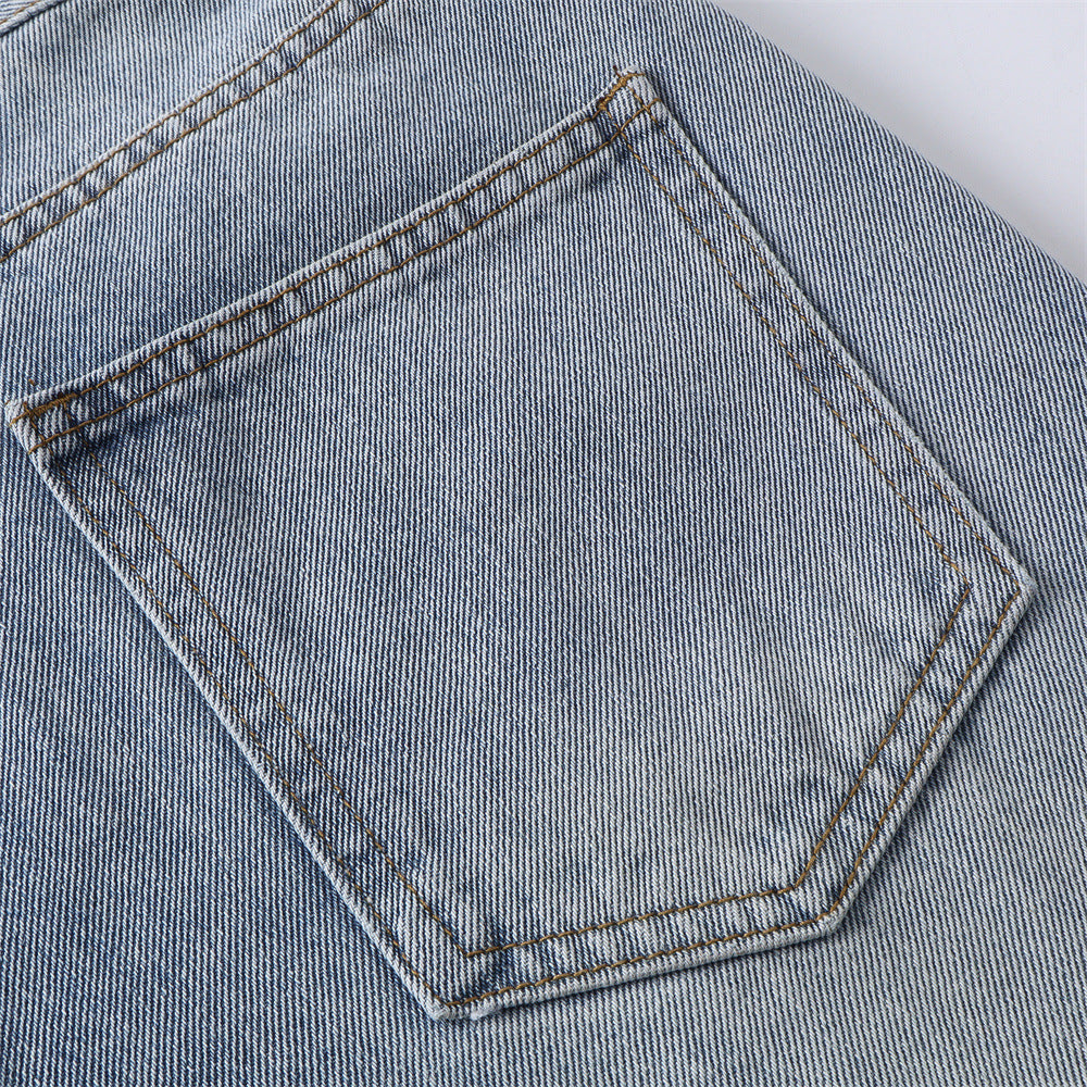 Pantalon en jean vintage style dessin animé