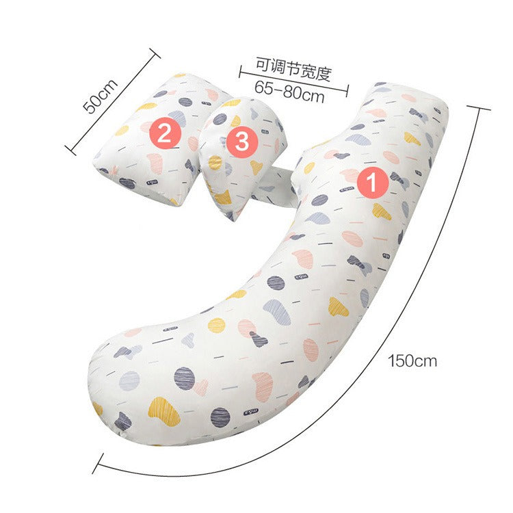 Coussin d'allaitement en forme de C, coussin de grossesse ergonomique