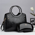 Sac à main effet peau de serpent brillant