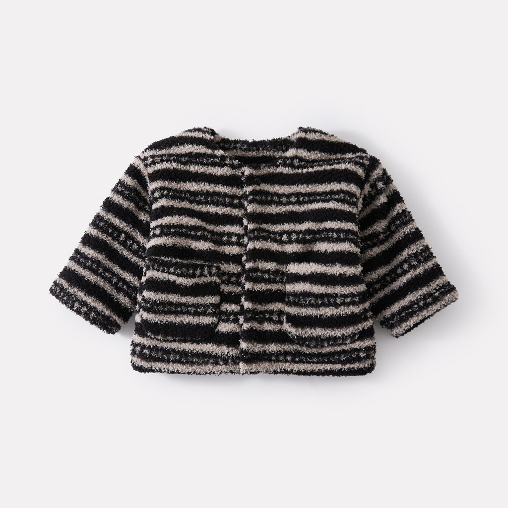Veste épaisse rayée doublée