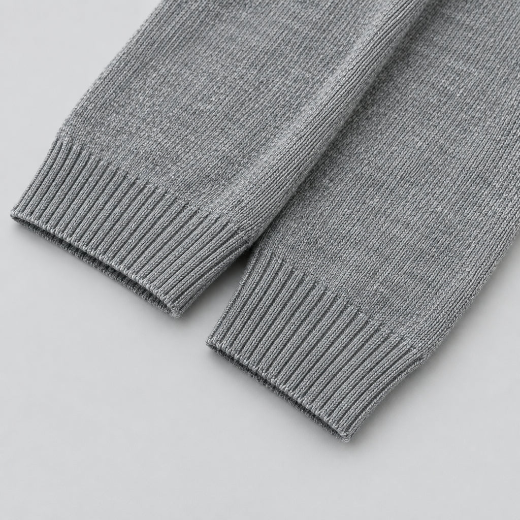 Pull  épais à col rond et motif