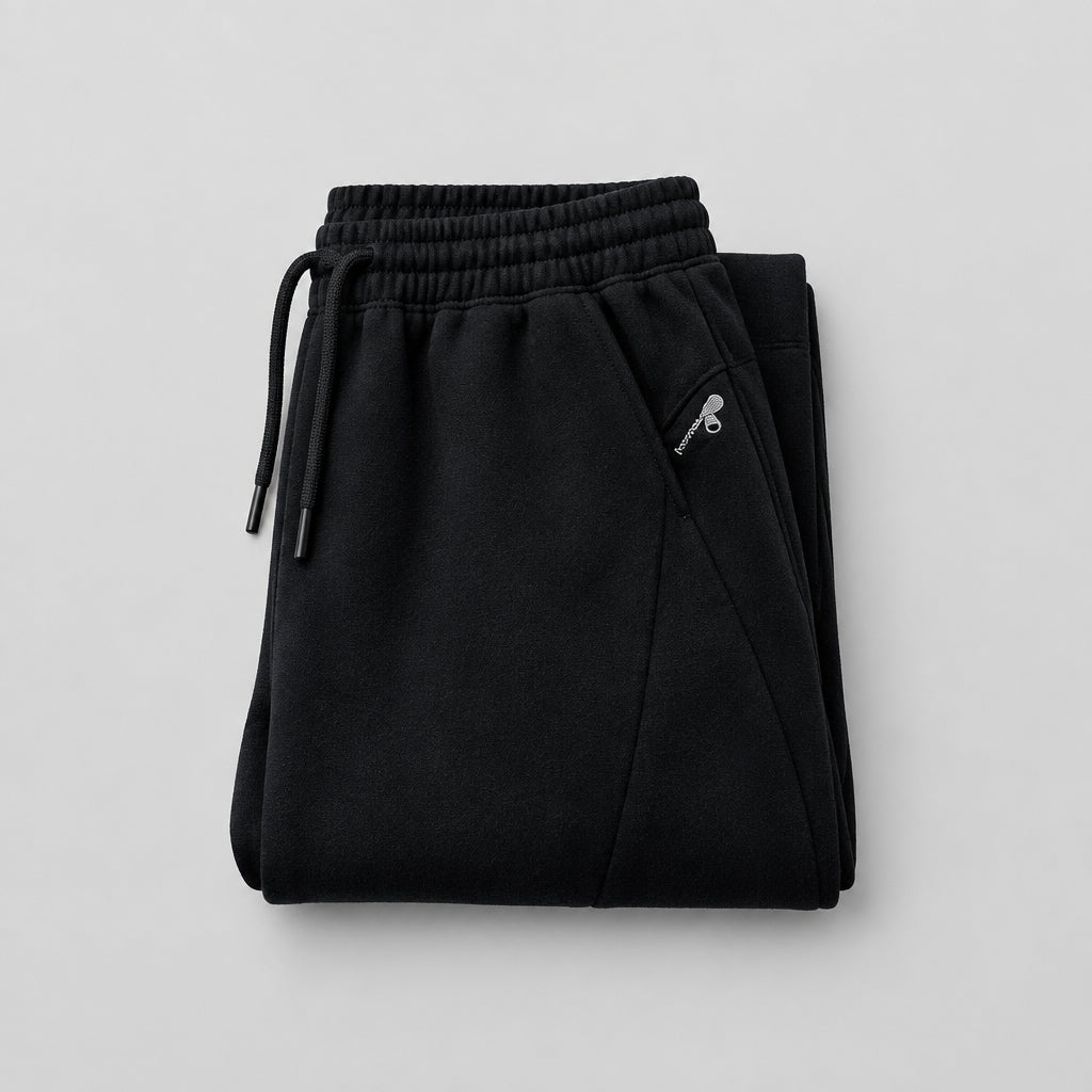 Pantalon décontracté, coupe ample, avec taille élastique et cordon de serrage