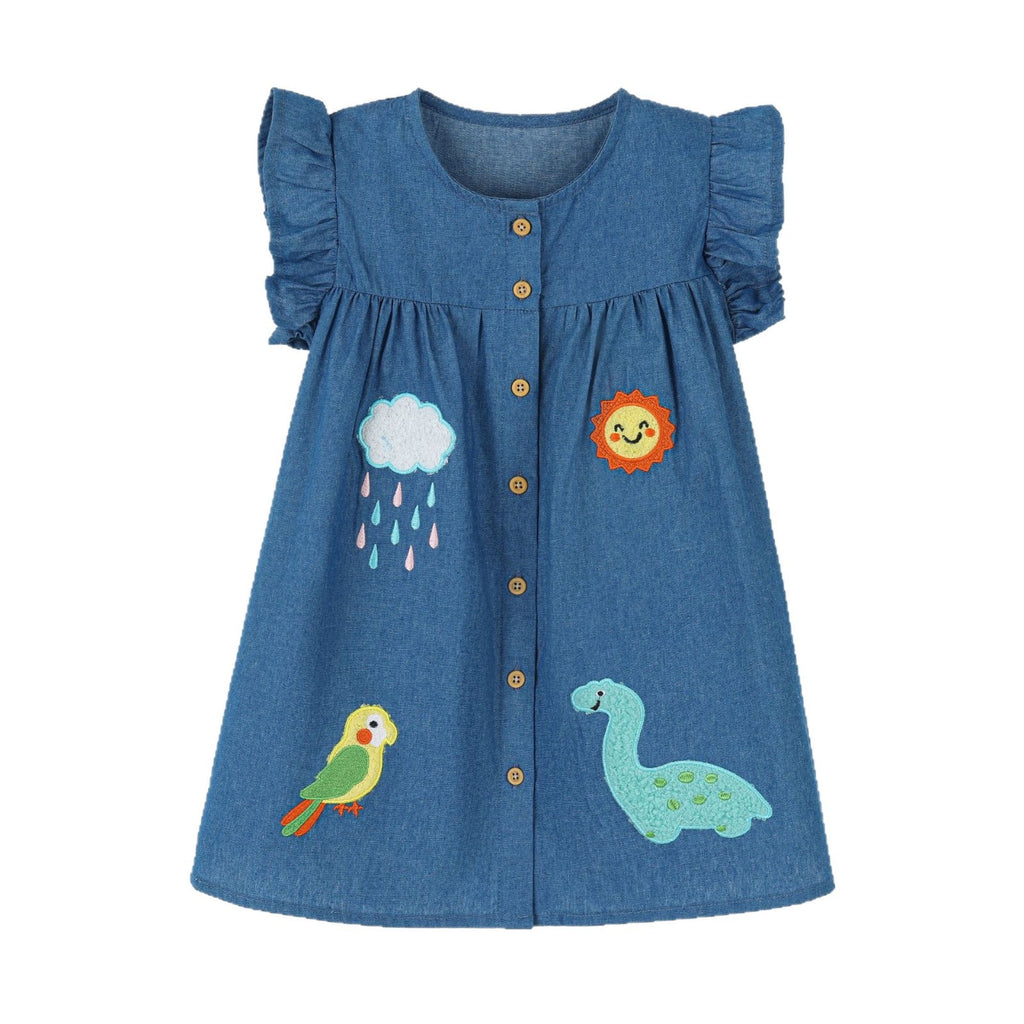 Robe pour enfants avec application de dessin