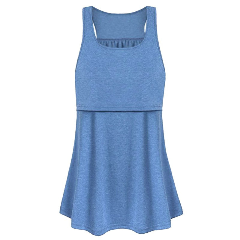 Robe de maternité d'été à manches courtes assortie, combinaison d'allaitement à lacets