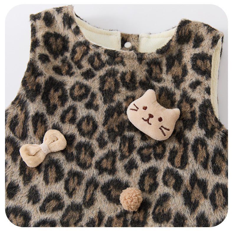 Robe à motif léopard
