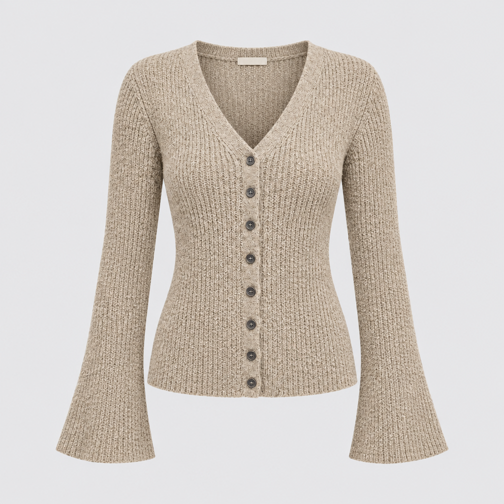 Gilet en maille à manches longues