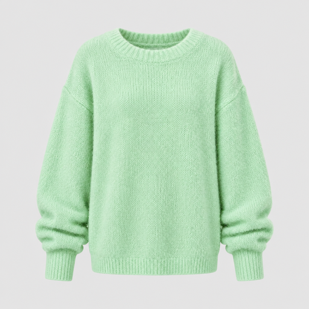 Pull ample en tricot à manches longues