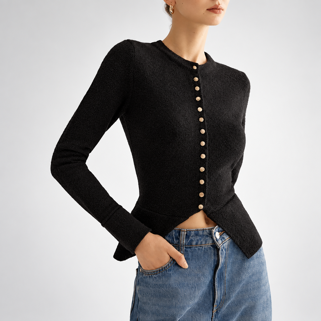 Gilet en maille boutonné