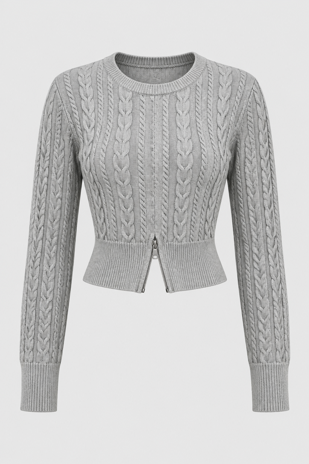 Gilet en maille torsadée